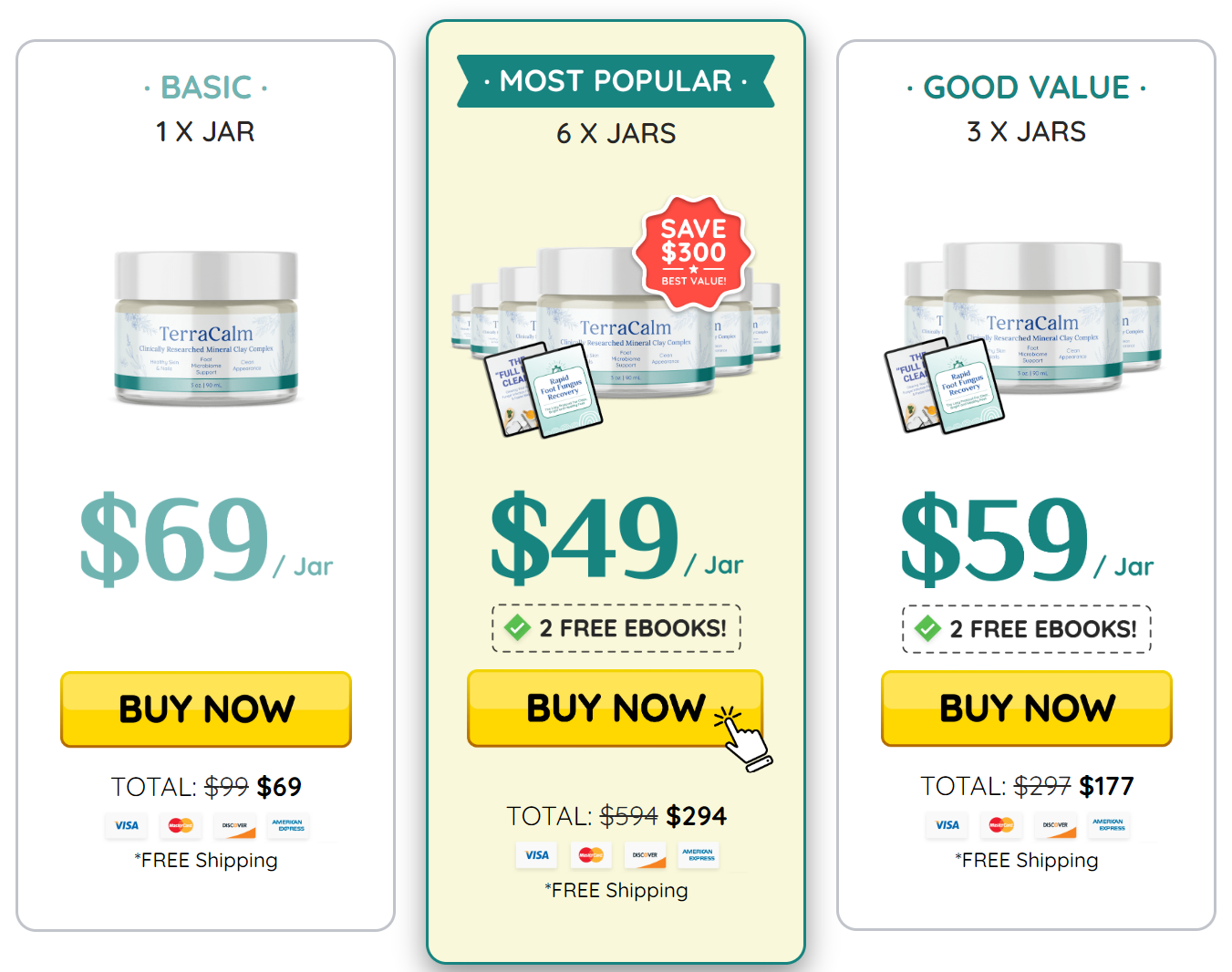 terracalm pricing list